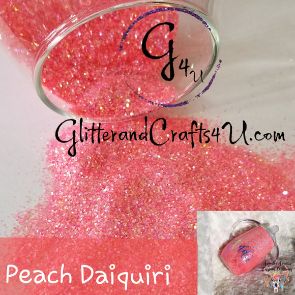 .015 Hex Ultra Premium Iridescent Polyester Glitter - Peach Daiquiri