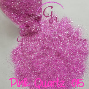 .015 Fine Hex Premium Polyester High Sparkle Iridescent Glitter - Pink Quartz