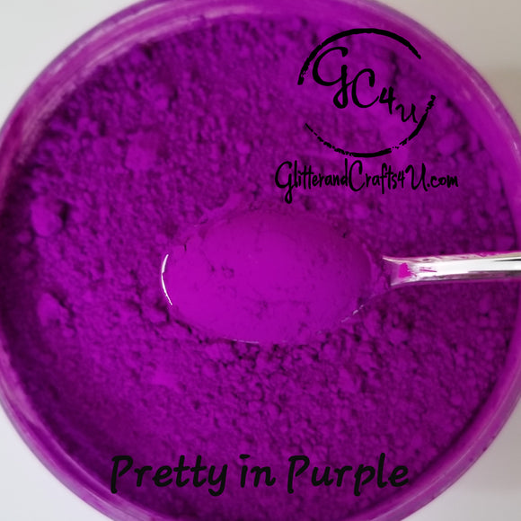 Mica Pigment Powder -  Neon Series - Pretty in Purple