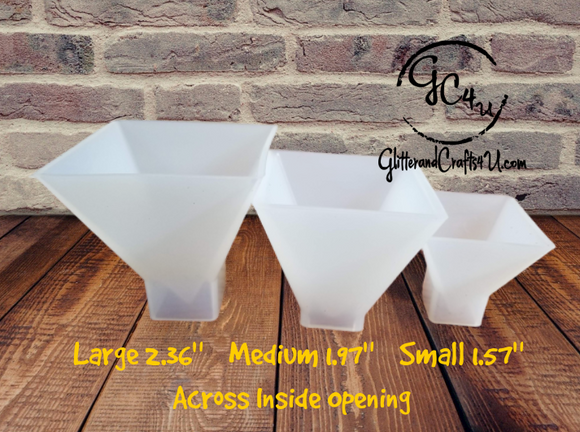 Clear Pyramid Molds - Small, Medium or Large