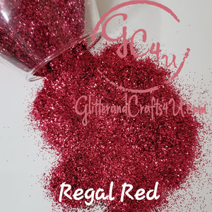 .015 Hex Ultra Premium Fine Metallic Polyester Glitter - Regal Red 015