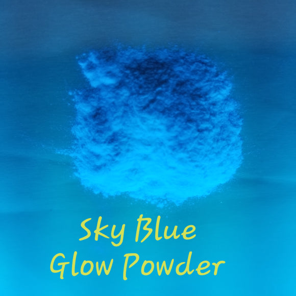 Glow in the Dark Pigment Powder - Water Based - Sky Blue