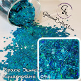 Ultra Premium Chunky Specialty Polyester Glitter -Space Jewels - Aquamarine