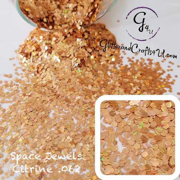Ultra Premium Chunky Specialty Polyester Glitter -Space Jewels - Citrine