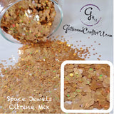 Ultra Premium Chunky Specialty Polyester Glitter -Space Jewels - Citrine