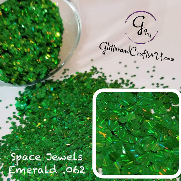 Ultra Premium Chunky Specialty Polyester Glitter -Space Jewels - Emerald