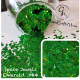Ultra Premium Chunky Specialty Polyester Glitter -Space Jewels - Emerald