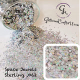 Ultra Premium Chunky Specialty Polyester Glitter -Space Jewels - Sterling