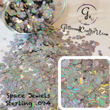 Ultra Premium Chunky Specialty Polyester Glitter -Space Jewels - Sterling