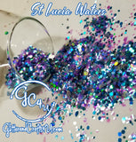 .094 & .062 Hex Ultra Premium Chunky Polyester Glitter Mix - St Lucia Waters