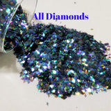 Diamond Color Shift Polyester Glitter - Stained Glass - All Diamonds