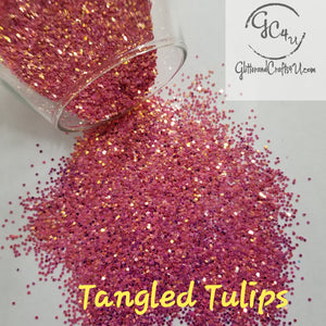 .040 Hex Iridescent Glitter Mix - Tangled Tulips