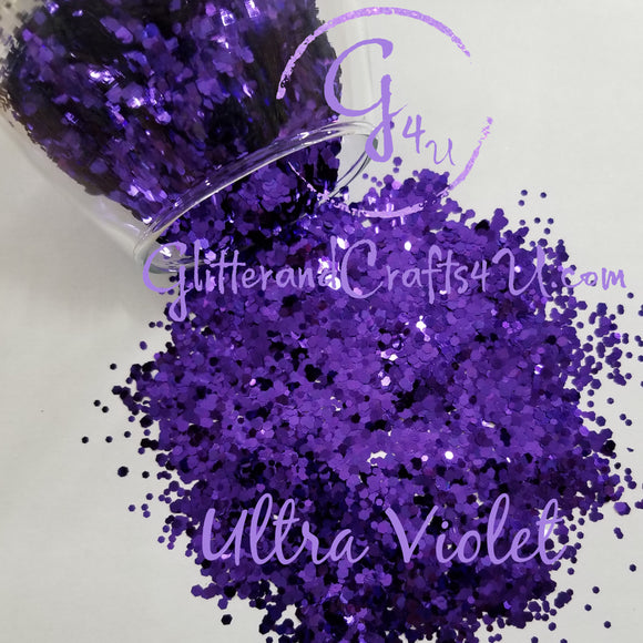 .062 & .094 Hex Ultra Premium Chunky Polyester Glitter - Ultra Violet