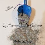 Ultra Premium Ultra Micro Dust Polyester Glitter 1/500" - Holo Silver