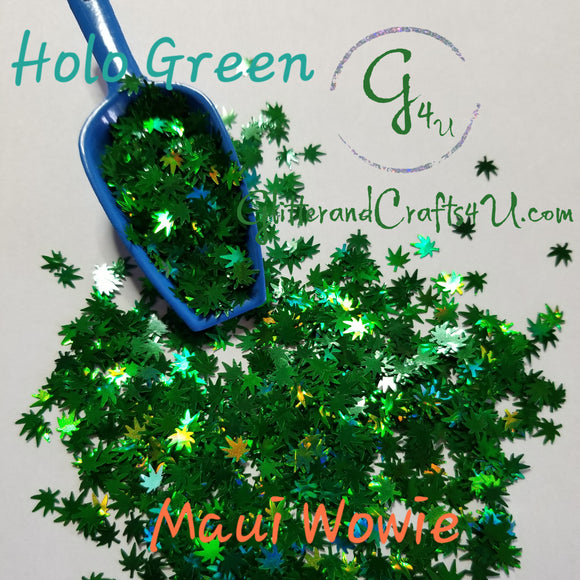 Maui Wowie Pot Leaves - Holo Green - Limited Supply
