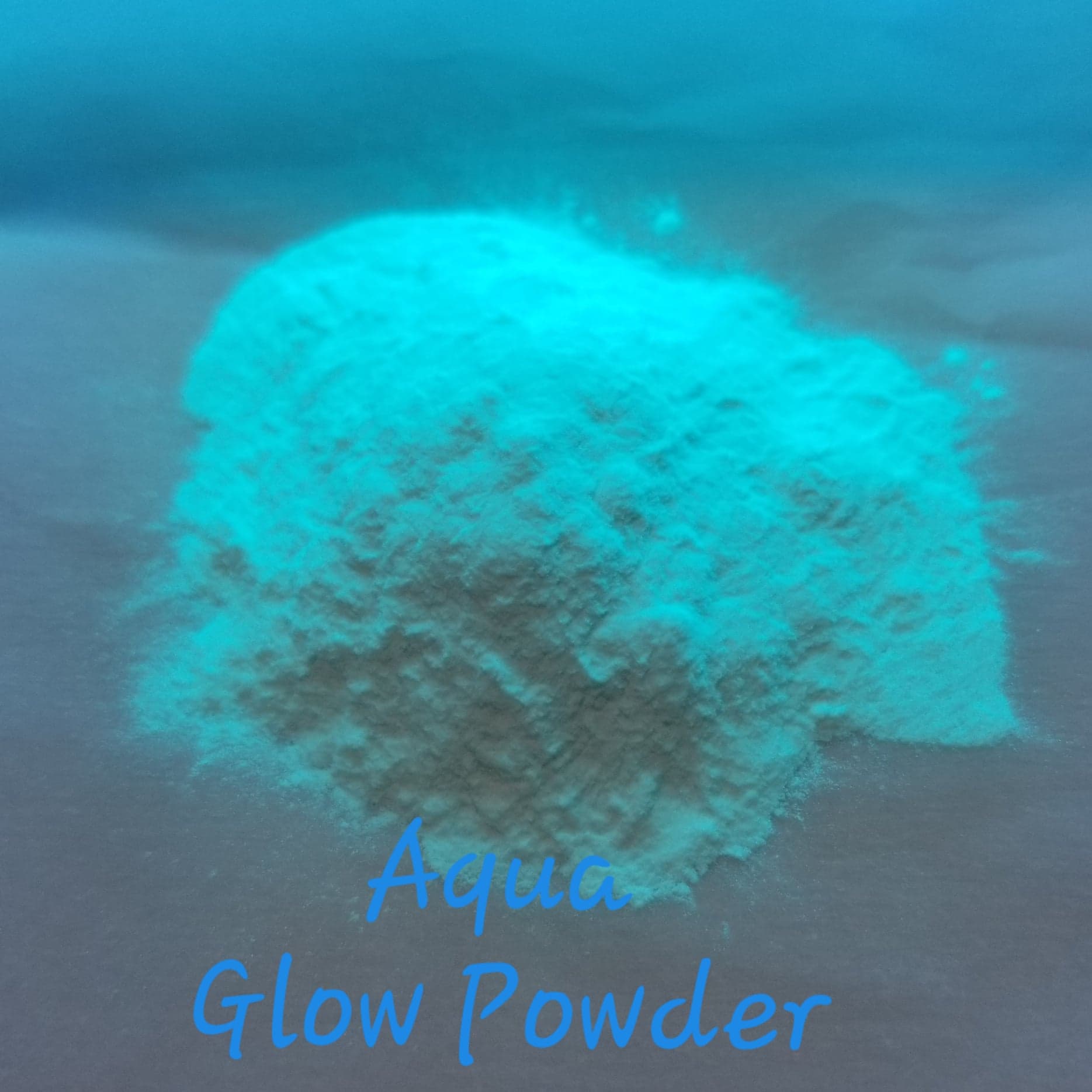 Glitter And Crafts 4U -Glow in the Dark Pigment Powder - Water Based - Aqua  – Glitter and Crafts 4U