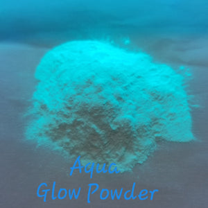 Glow in the Dark Pigment Powder - Water Based - Aqua