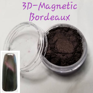 3D Magnetic Pigment Powder - Bordeaux