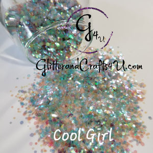 .094 & .062 Hex Ultra Premium Chunky Polyester Glitter Mix - Cool Girl