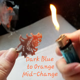 Thermochromic Pigment Powder - Heat Activated - Dark Blue to Orange