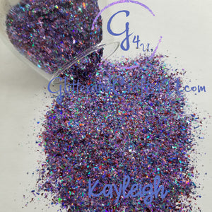 Ultra Premium Holographic Polyester Glitter Pieces - Kayleigh