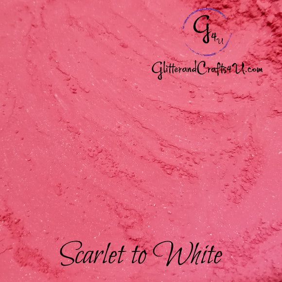 Thermochromic Pigment Powder - Heat Activated - Scarlet to White