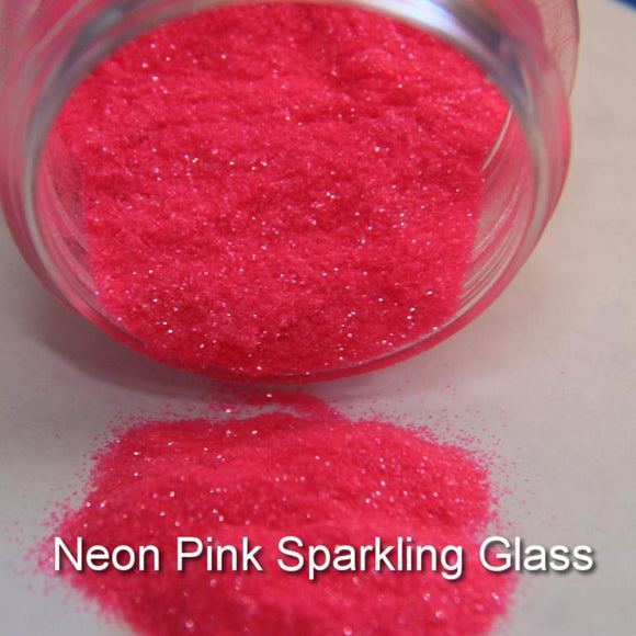 .008 Neon Pink Sparkling Glass (Matte Effect under Epoxy)