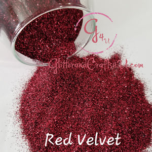 .008 Hex Ultra Premium Fine Metallic Polyester Glitter - Red Velvet