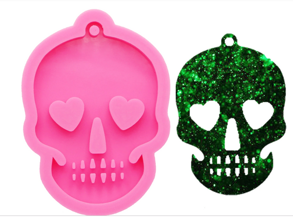 Heart Eyes Ghost Skull Silicone Mold – LiveLove&Glitter